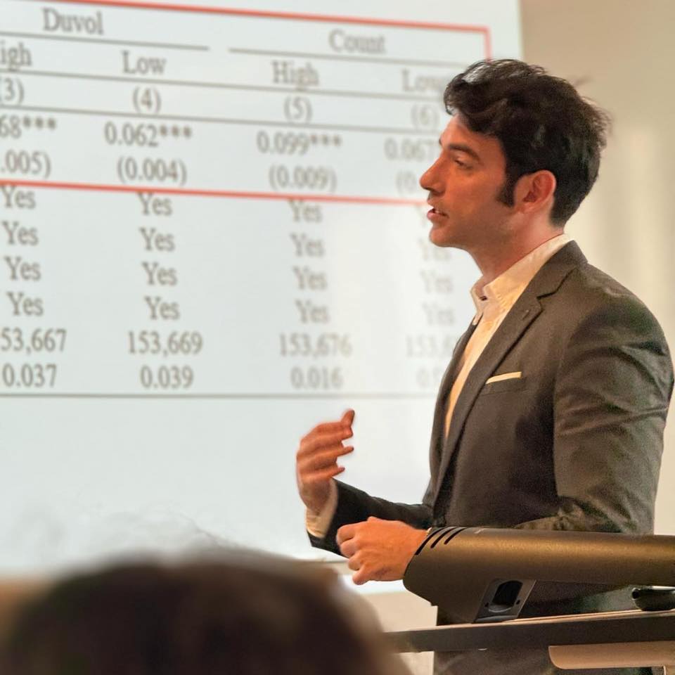 Presenting at a conference